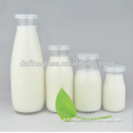 2oz 4oz 8oz 16oz corked milk / beverage glass bottle with plastic cap